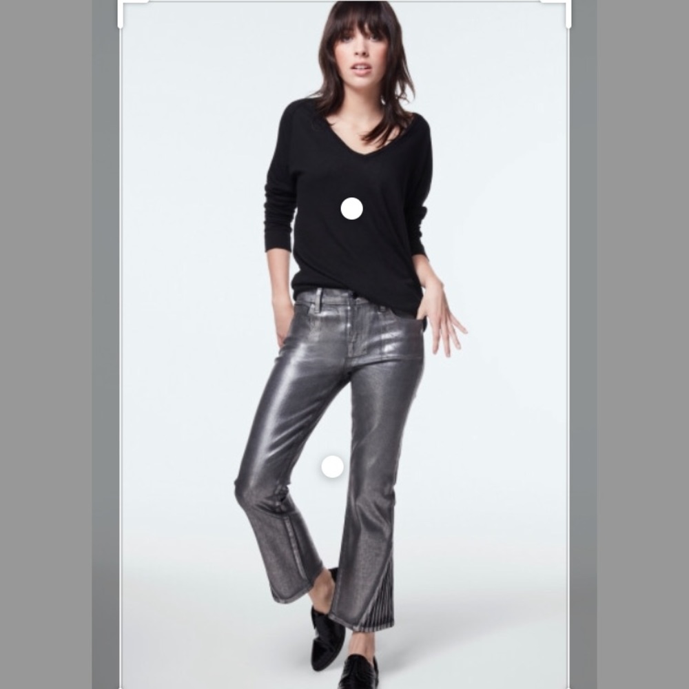 J Brand Metallic Selena Bootcut Jeans